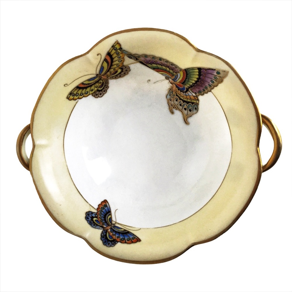 VTG NIPPON Asian Butterfly Bowl